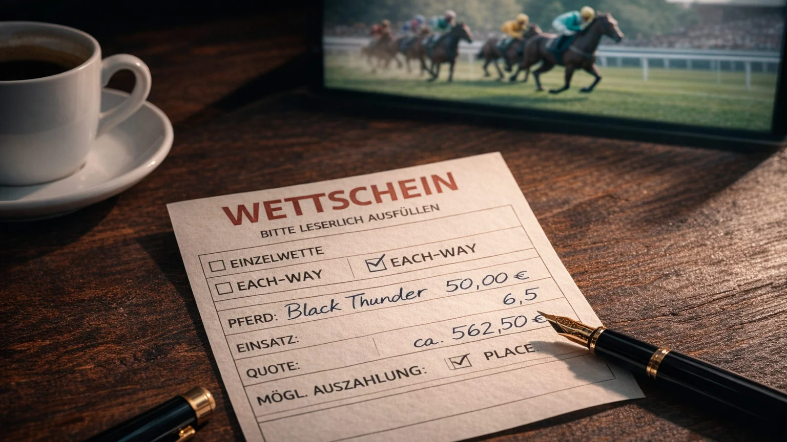 Each-Way Wetten Strategie beim Pferderennen