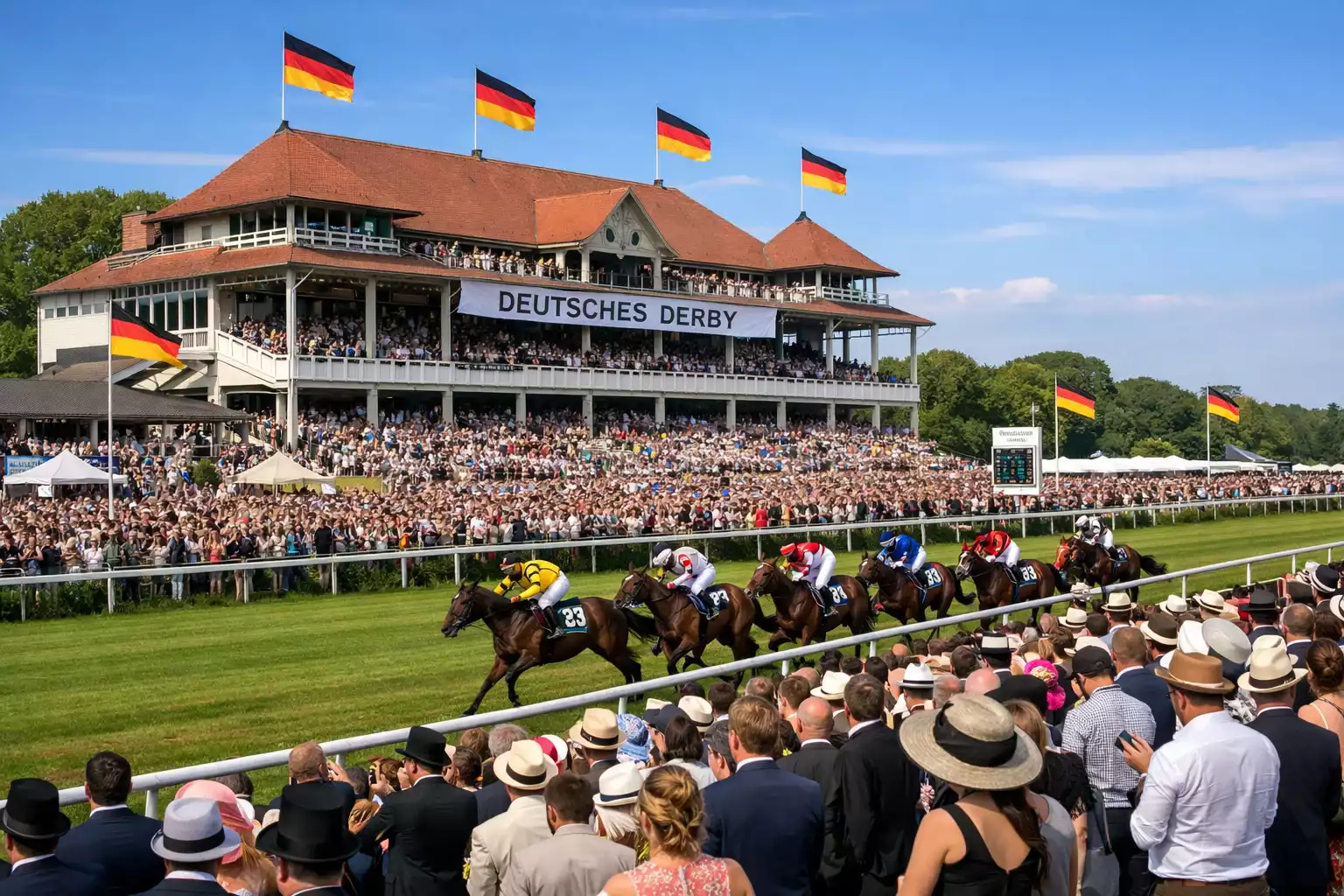 Historische Rennbahn Hamburg-Horn am Derby-Tag